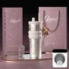 710ml Travel Thermos with Straw and Leak-Proof Lid Stainless Steel Metal Water Bottle for Hot and Cold Coffee Drinks