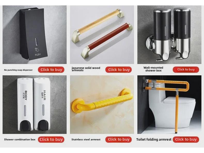 Manual Wall-Mounted Foam Soap & Shower Gel Dispenser for Bathrooms