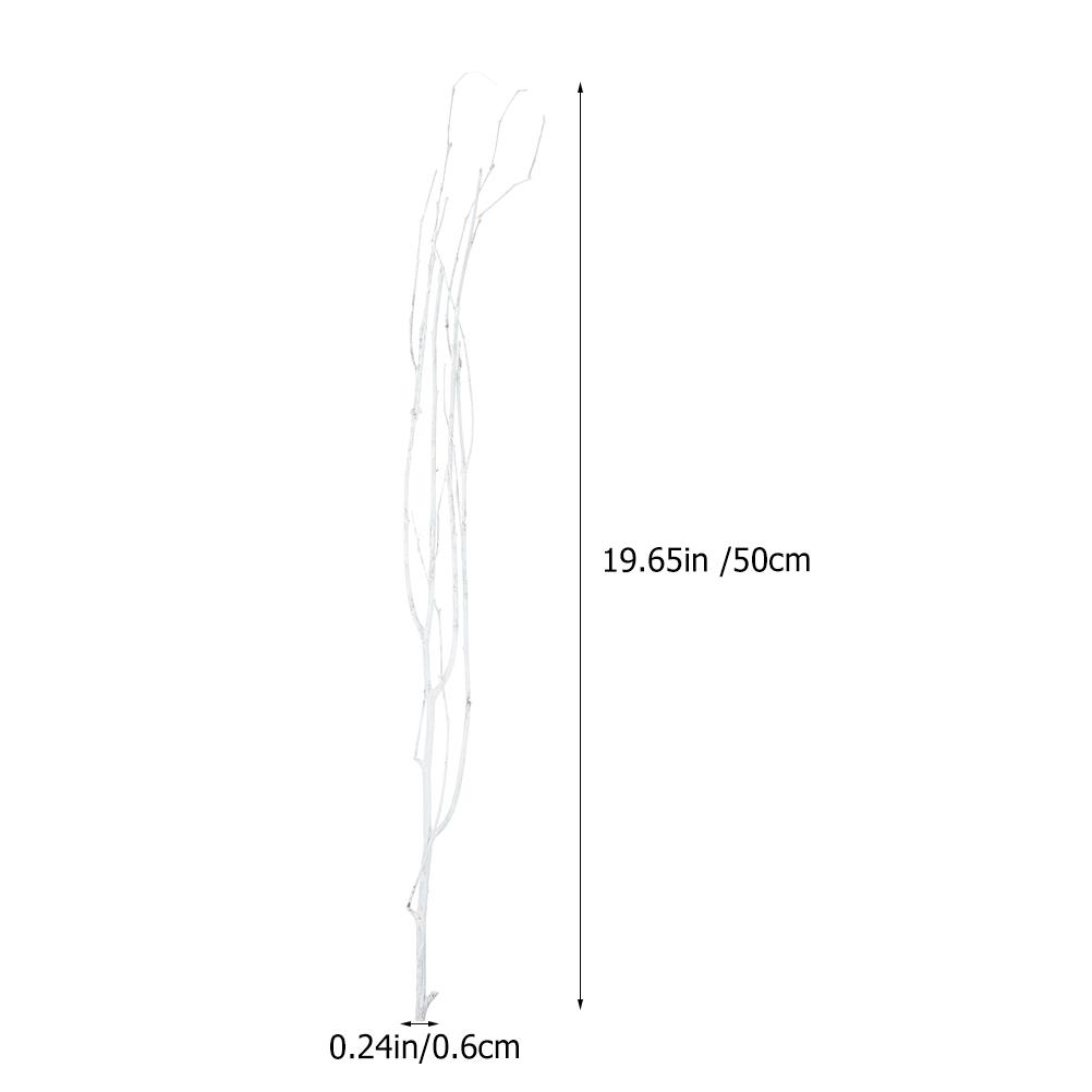 

12 шт. Сушеные ветки дерева Натуральное дерево Домашнее украшение DIY Поделки Декор Гостиная Офис Спальня Сушеные ветки белый