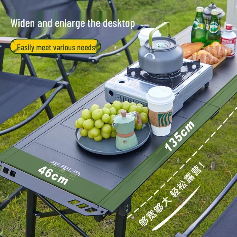 OEING Adjustable Tactical Camping Table with IGT Furnace
