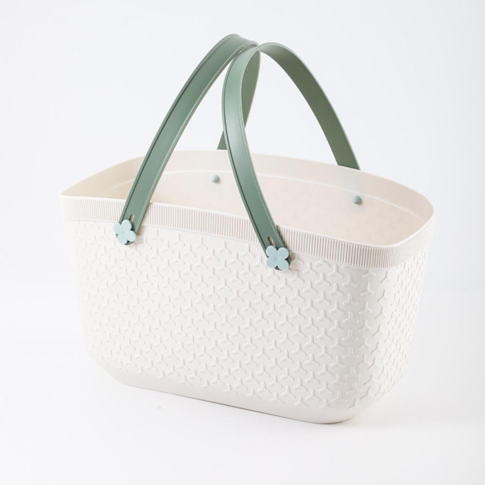 

Пластиковая корзина для хранения, водонепроницаемая пляжная сумка, новая сумка для отдыха на открытом воздухе белый