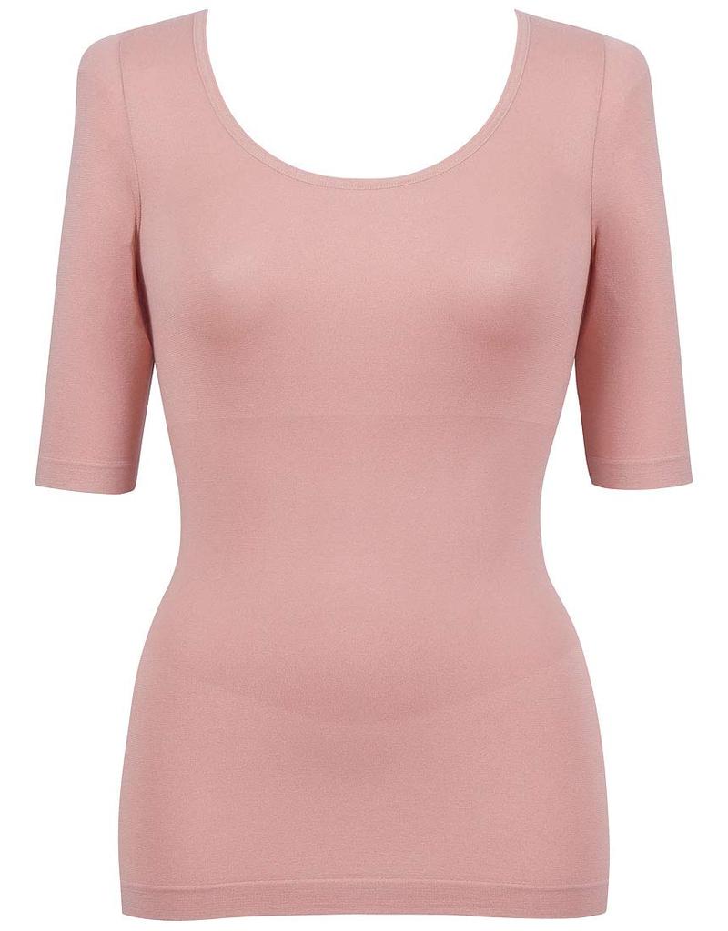 3D Body Tights Size LL To Japanese Size Wing/Wacoal Undershirt, U-Neck, 5/8 Sleeves, EL3511, Women's, Beige, (equivalent 2L)