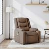 VidaXL Reclining Massage Armchair Brown Fabric 4019930