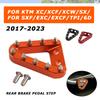 CNC Rear Brake Pedal Step Plate Tip For KTM SX SXF EXC EXCF TPi 6D XC XCF XCW 125 150 250 300 350 450 500 2017 - 2023 2022 2021