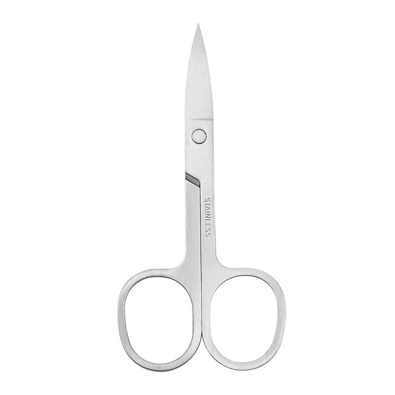 Men's Precision Grooming Scissors Set: Stainless Steel, Pointed Tip for Eyebrows, Round Tip for Nose Hair, Mirror-Polished Finish