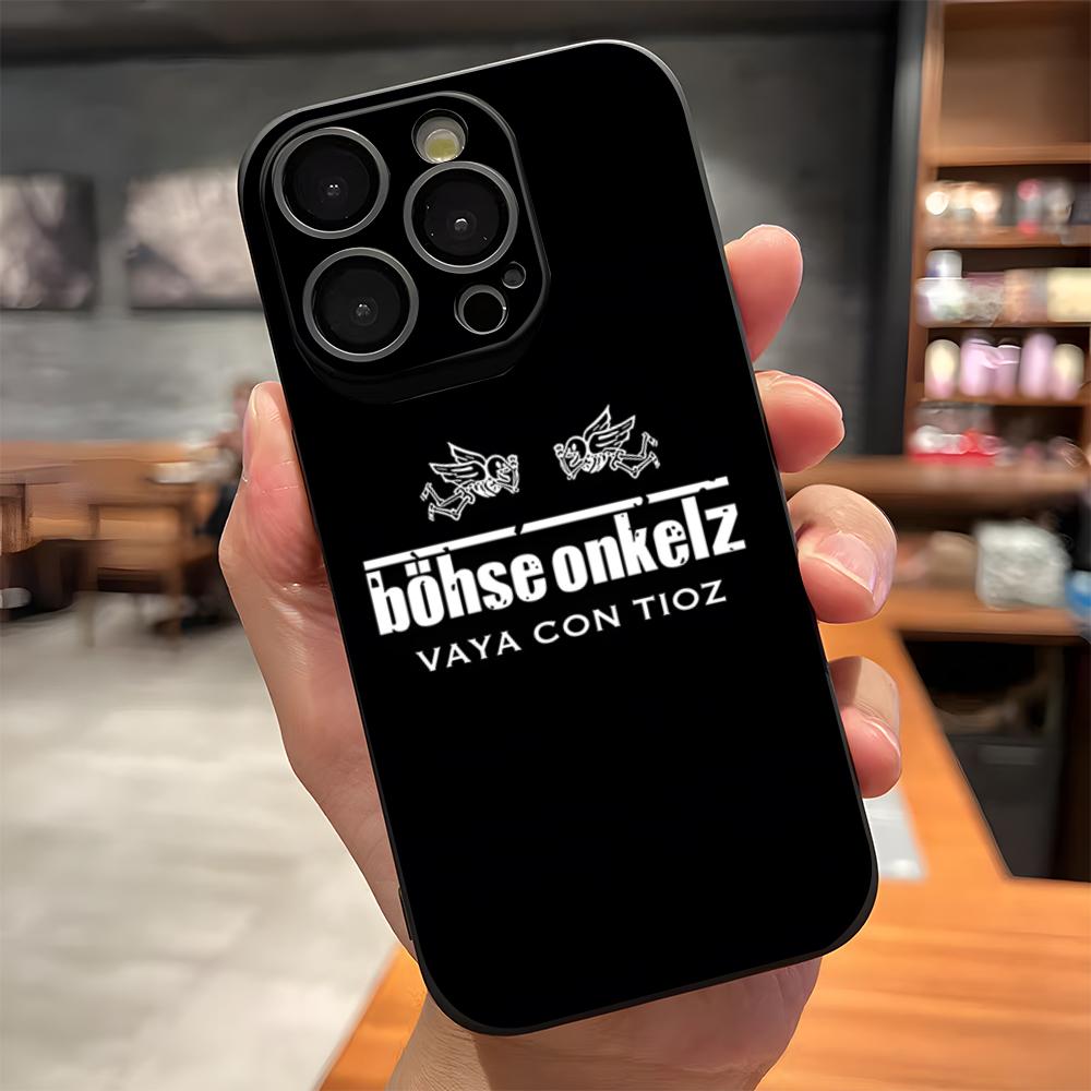 B-Bohse O-Onkelz Band Phone Case For IPhone 17 Pro Max 15 Pro 16 14 Plus 12 13 Mini 11 Pro Shockproof Soft Cover