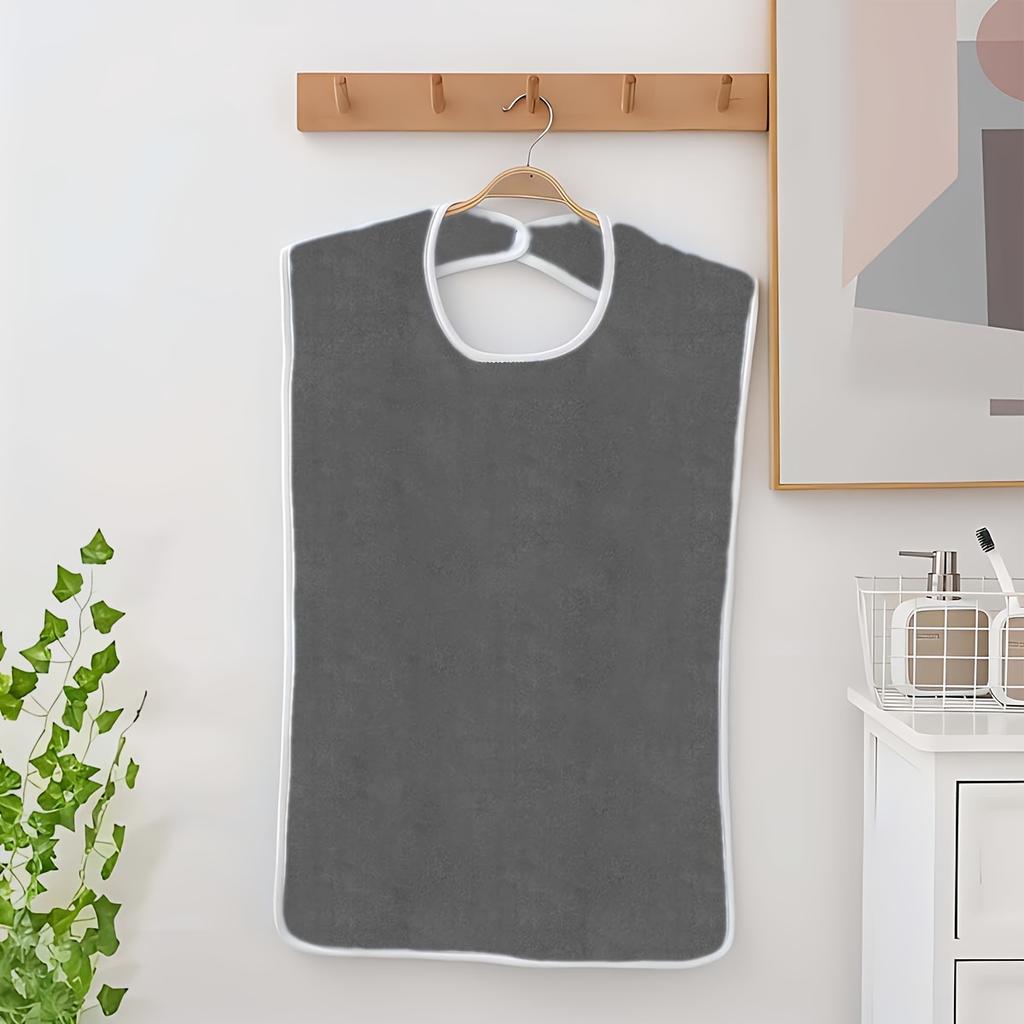 1 st vuxenhaklapp för matning och vård, mjuk och lätt daglig vårdförkläde, nödvändigt hjälpmedel för äldre under måltid och återhämtning