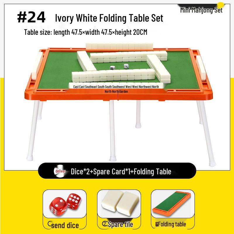 Tragbare Mini-Mahjong-Steine - Kompakt, Niedlich und Ideal für Camping, Wohnheime oder Reisen