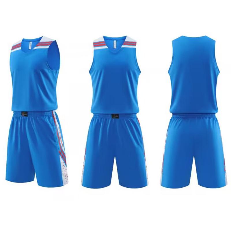 Cross-border Teen & Adult Basketball Jersey Set for Training and Competitions
