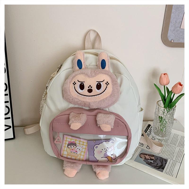 School bag new cartoon cute plush student bag girl large capacity high sense girl backpack