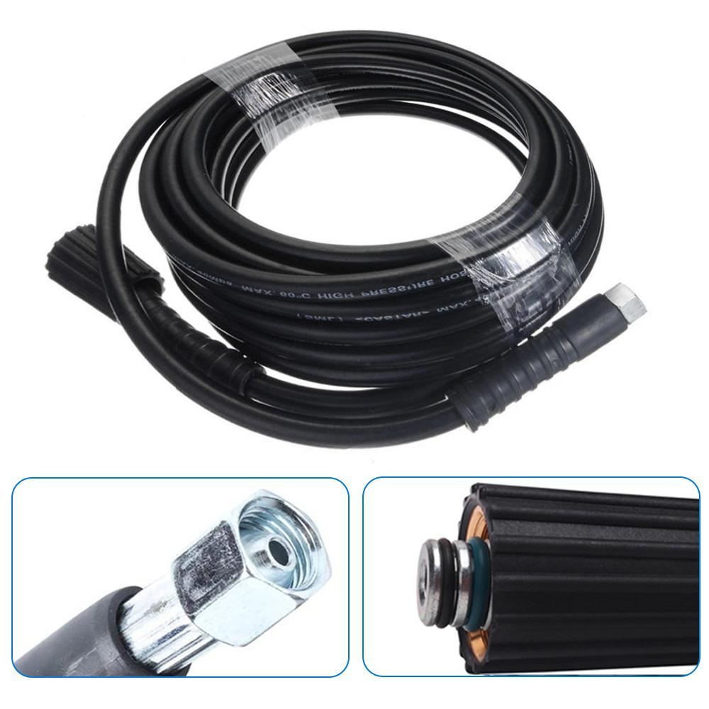 High Pressure Cleaning Machine Water Pipe 10 Meters M14 X M22 14MM Plug-In Car Washing Machine Water Cleaning Extended Hose