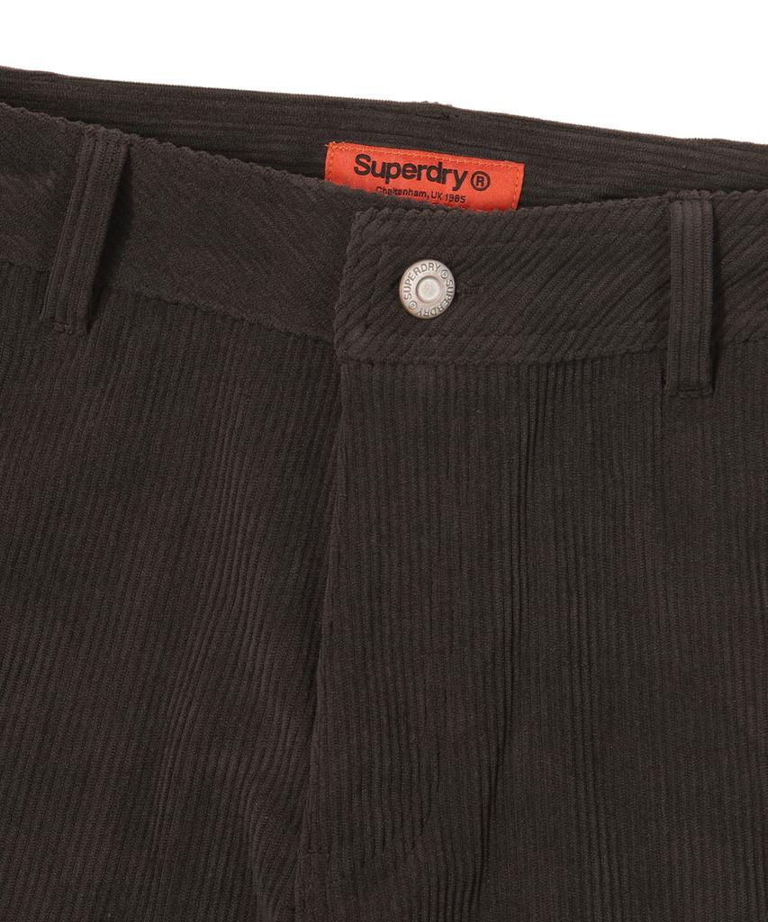 Syupeodeulai Corduroy Straight Carpenter Pants Brown