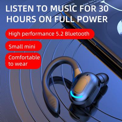 1PC 5.2 Bezprzewodowe słuchawki douszne z haczykiem na ucho Mini słuchawki biznesowe HIFI Bass z redukcją szumów Sportowe słuchawki douszne do gier