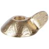 Gold Aluminum Taper Candle Holder with Handle 9x7.5x4cm