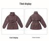Women's Mid-Length Down Cotton Jacket - 2025 Winter European & American Style, Padded Outerwear