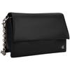 Calvin Klein Fashion Small Metal Letter Flap Chain Small Square Pillow Bag Women Crossbody Bag Space-Black DH3571-001