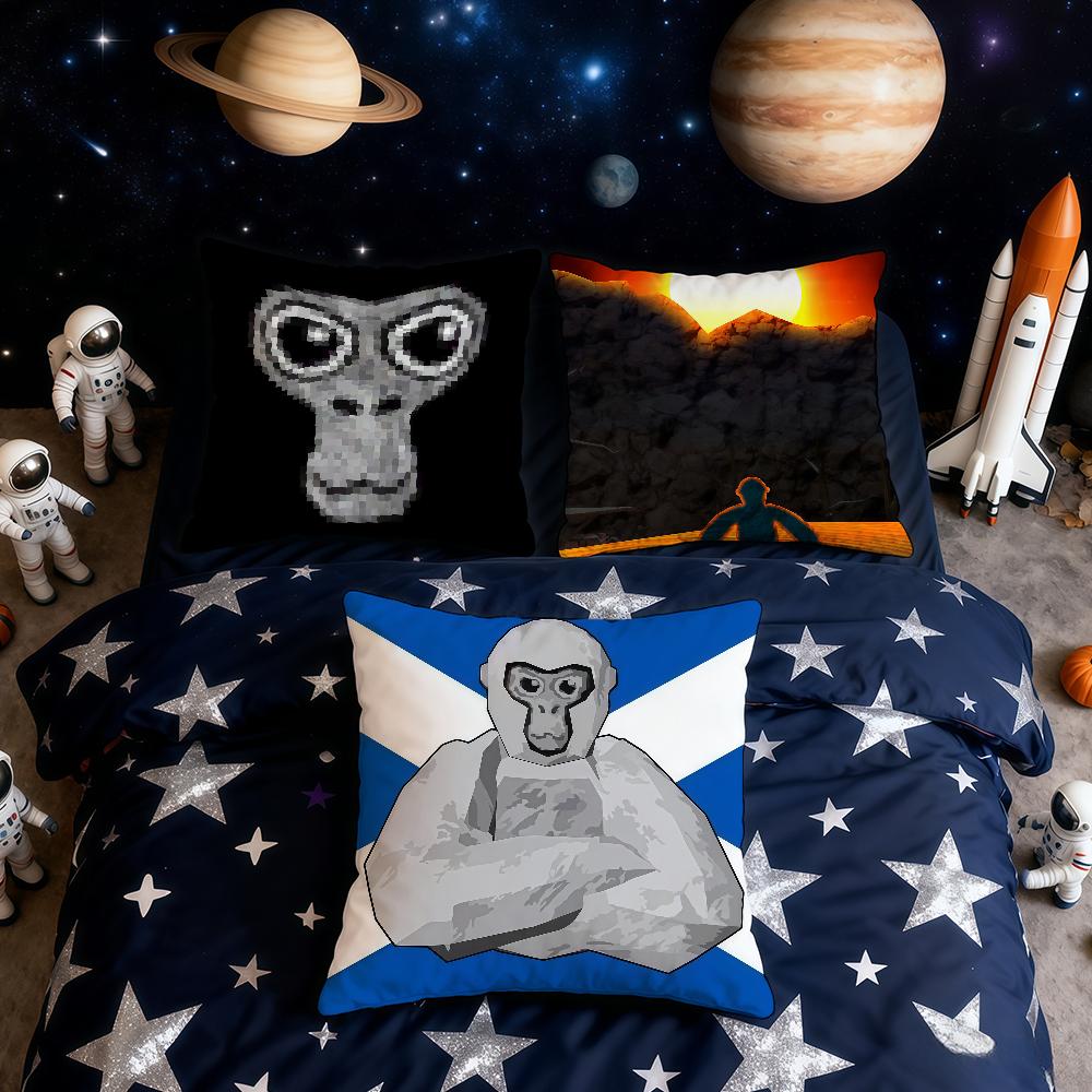 Game G-Gorilla T-Tag cushion cover Home Office Convenient Nordic Simplicity Hit With Zipper Cushion Cover