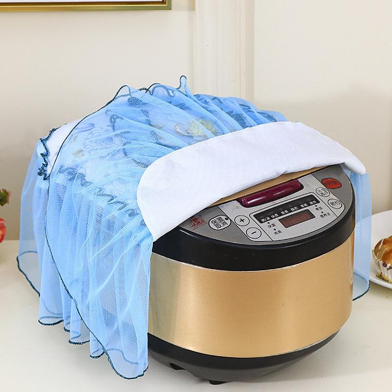 Lace Dustproof Cover Polyester Air Fryer Dust Cover Electric Rice Pot Cover Oilproof Kitchen Pressure Cooker Protector Cover New