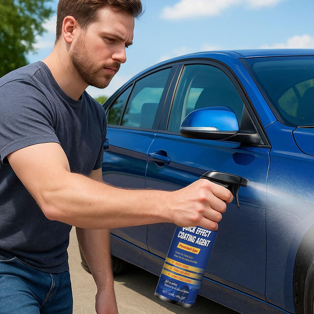 Automobilový vosk ve spreji, Krystalizační činidlo, Zesílený povlakový sprej, Multifunkční ošetřující povlakové činidlo (120 ml)