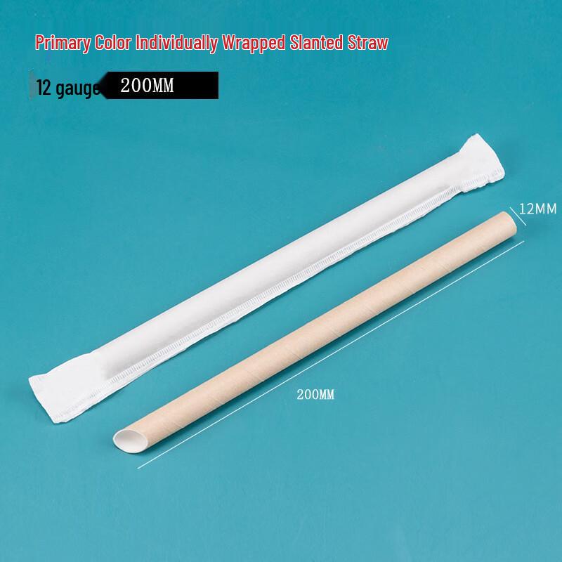 Zhishi Individually Wrapped Disposable Paper Straws