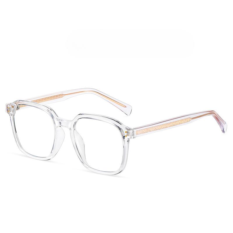 Trend Korean Version of Black-framed Flat Mirror Box TR90 Anti-blue Frame Glasses Plate Leg Full-frame Glasses Frame