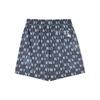 MLB New York Yankees All Over Logo Mid Rise Denim Casual Shorts Unisex Shorts Navy-Blue 3ASMM0243-50NYS