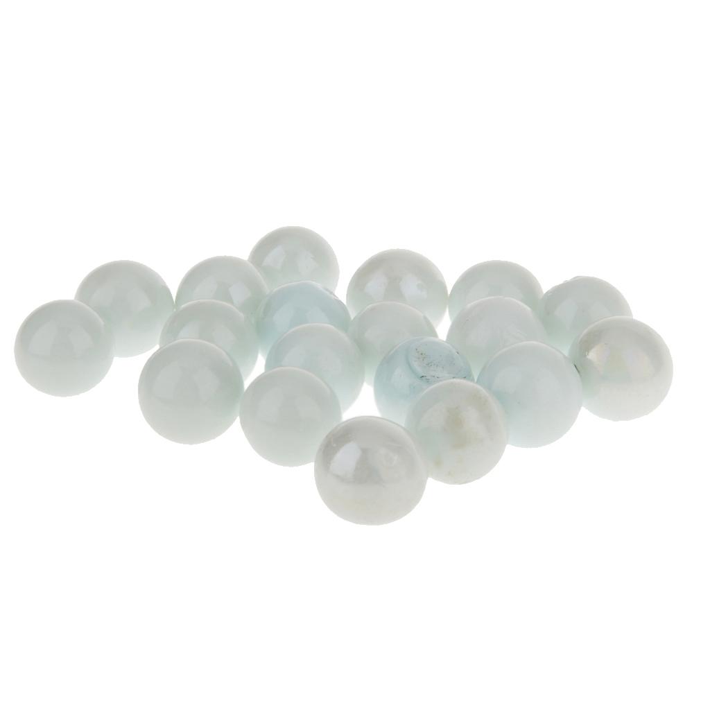16mm Assorted Glass Marbles Balls Traditional Game Play Children Toy Pack Of 20