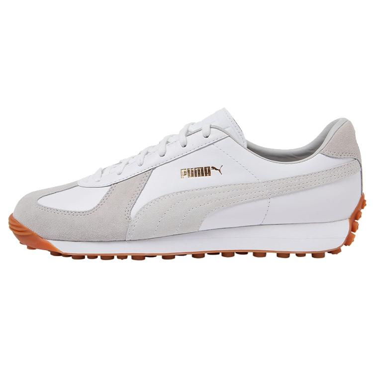 PUMA Army Trainer Rider  White Gray Violet  Men s 386944-01 EU 39