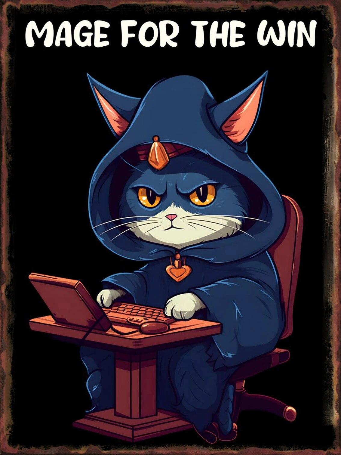 

Неоновые металлические вывески с игровыми животными, постеры для геймерской комнаты, паба, спальни, жестяная вывеска, декоративные таблички, живопись, эстетическое украшение на стену 20x30cm-7.9x11.8inch