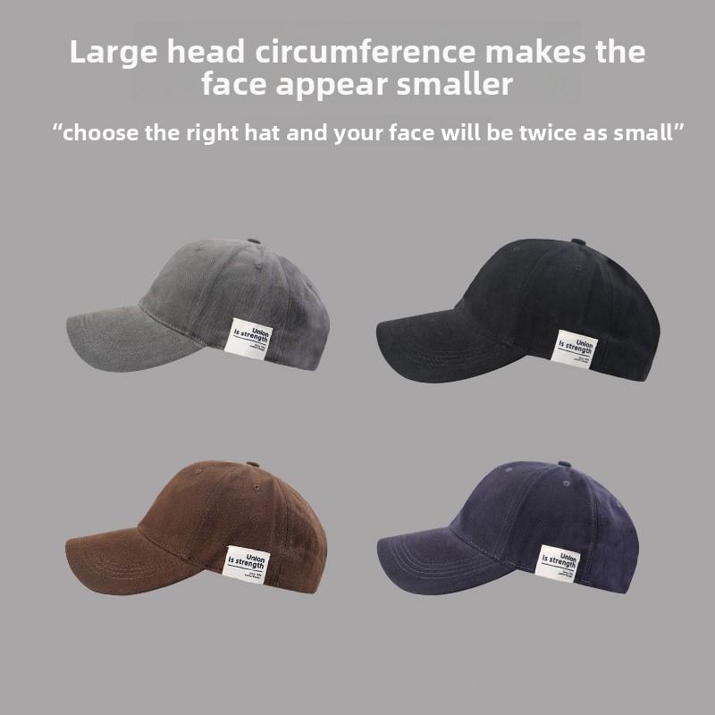 Letter Embroidered Baseball Cap With Wide Brim For Casual Streetwear Fashion