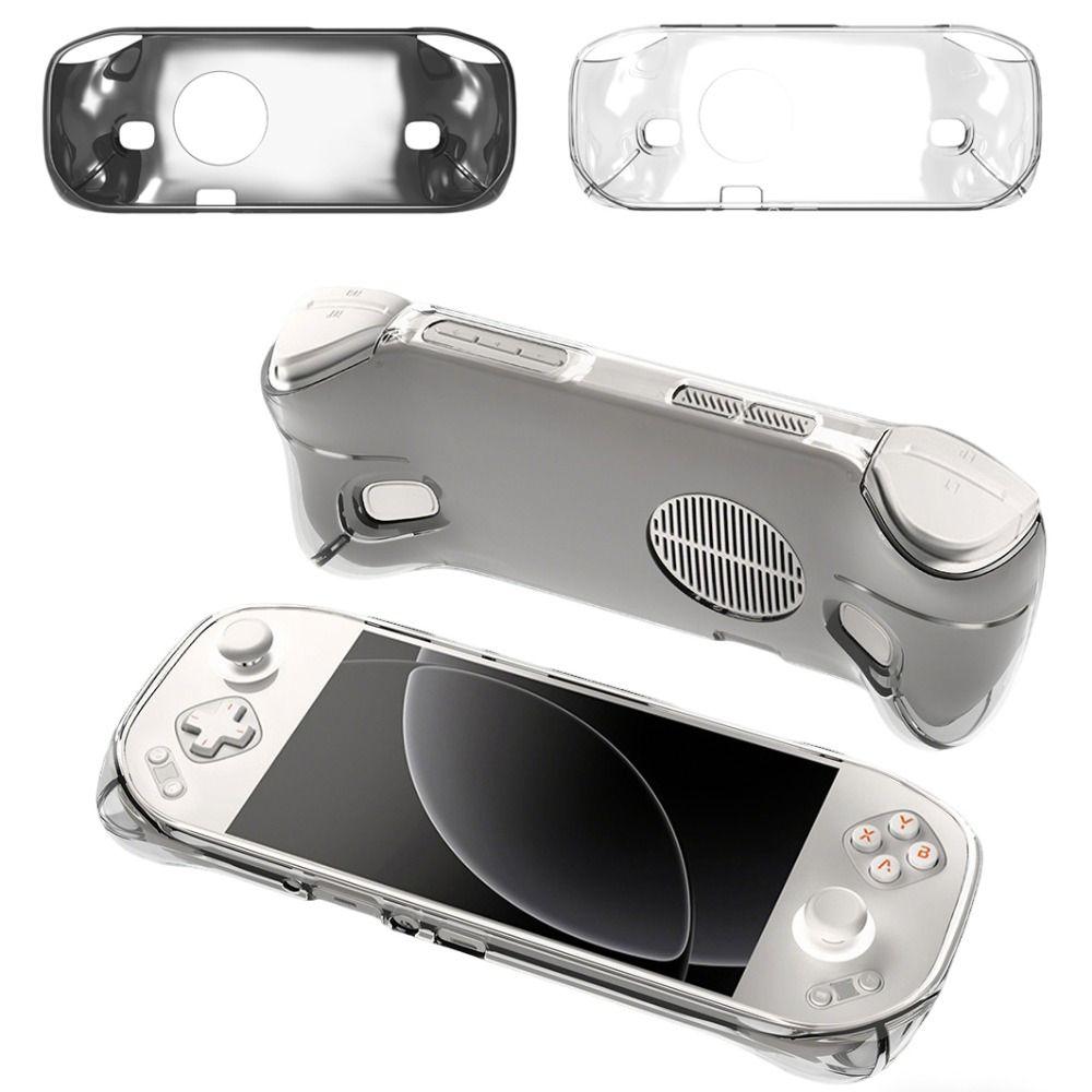 Transparent Handheld Game Console Case Soft Shockproof Protective Cover TPU Ergonomic Host Shell for MANGMI Pocket Max
