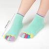 Women Colorful Cotton Five Toe Separator Socks Breathable Heel Grip Sweat Absorbent Wholesale Pack Everyday Comfort Essential