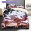 Cartoon Pattern Bedding Quilt Set Quilt Cover Pillowcase Home Decoration Birthday Gift (1 * Duvet Cover + 2 * Pillowcase, Without Core)