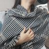 Casual Winter Plaid Scarf Korean Checkered Scarf High Quality Men's Plaid Scarf  Gifts