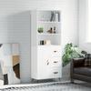 vidaXL Sideboard White 69.5x34x180 Cm Wood-based Panel