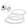 2Pcs Silicone Sealing Ring Spacer Flexible Washer Gasket Ring Replacement for Moka Pot Espresso Coffee Makers
