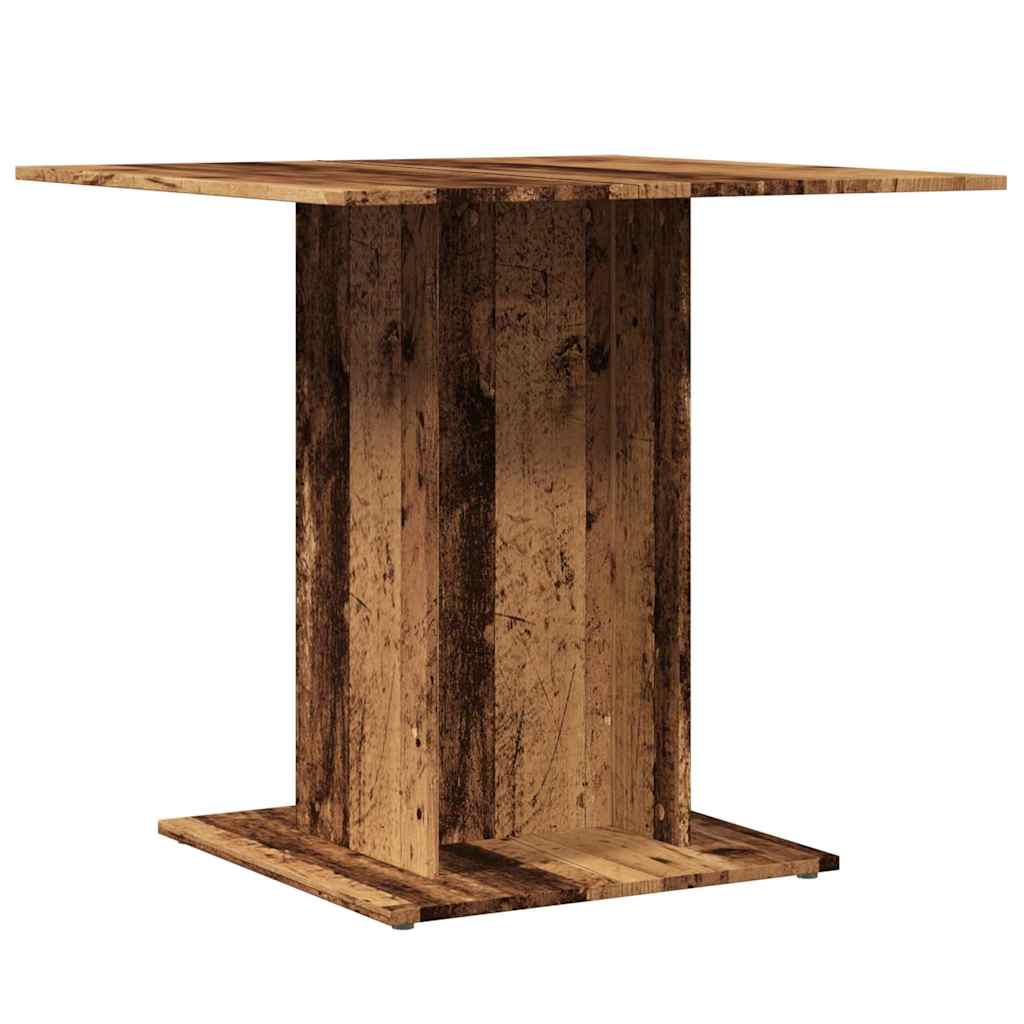 Esstisch mit Vintage-Holzoptik 80 x 80 x 75 cm Holzwerkstoff