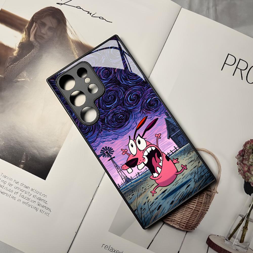 

CARTOON COURAGEOUS Phone Case For Samsung Galaxy S26 S25 S24 S23 S22 S20 S21 Edge Ultra Plus Fe Colored Silver Cover Galaxy S21 5G