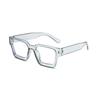1pc Women's Box Glasses Decorative Street Wear Transparent Lens Autumn Travel School Festival Essential Accessories