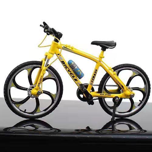Legierung Mountainbike Modell Simulation Downhill Racing Mini Metall Spielzeug Fahrrad Mit Pedalverbindung Hinterrad Dekoration Sammlerstück