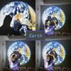 USB Ceiling Moon Earth Projection Atmosphere Light Starry Sky Lamp Night Light Romantic Bedroom Decoration Galaxy Projector