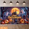 2D flat Halloween happy cartoon pumpkin night-time festive decoration suitable for party decorationzyc