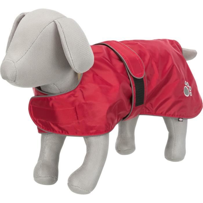 Kabát pro psa - TRIXIE - Orléans červený - Nepromokavý - Nylon - Měkký fleece