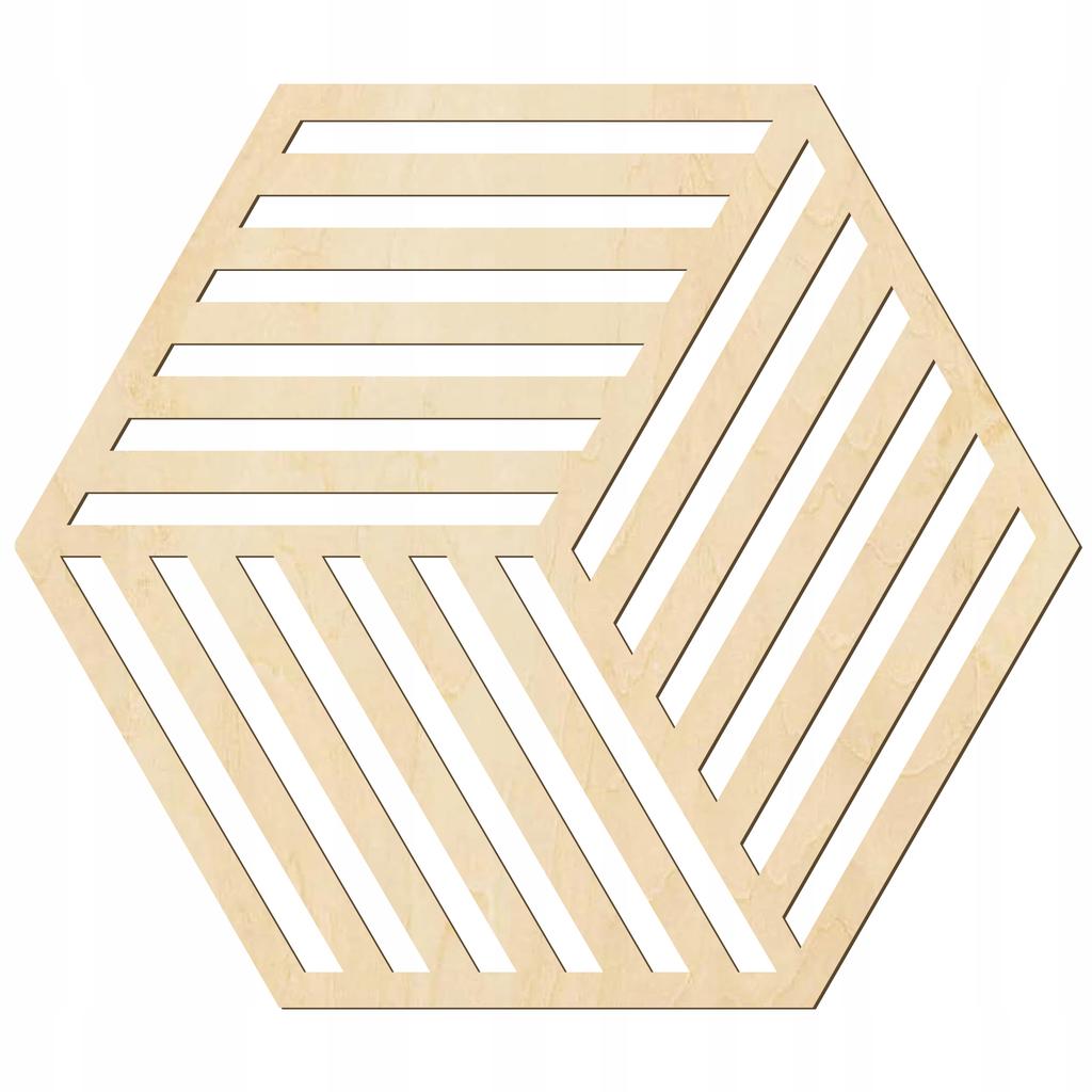 Wooden Hexagon Wall Panel 1 PCS Plywood Hexagon for Living Room Decoration