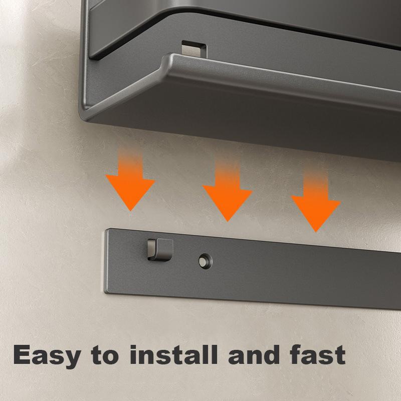 No Drilling Bathroom Shelf Shelves Wall Mounted Shampoo Spice Storage Rack For Kitchen Holder Bath Organizer Accessories