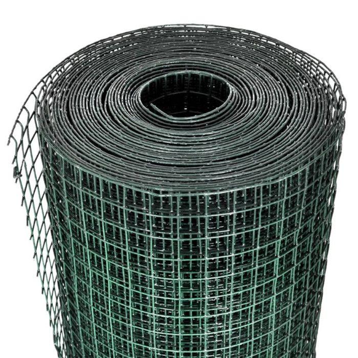 Plastic-coated Square Mesh 1m X 10 M, Mesh 12 X 12 Mm 140433