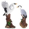 2 Stück Harzstatue Lebensechte Simulation Vogelskulptur Für Garten Büro Hausdekoration Miniatur Landschaftsornament Chinesisch