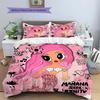 Karol G Pattern Bedding,Quilt Set Quilt Cover Pillowcase Home Birthday Gift(1 * Duvet Cover + 2 * Pillowcase, Without Core)