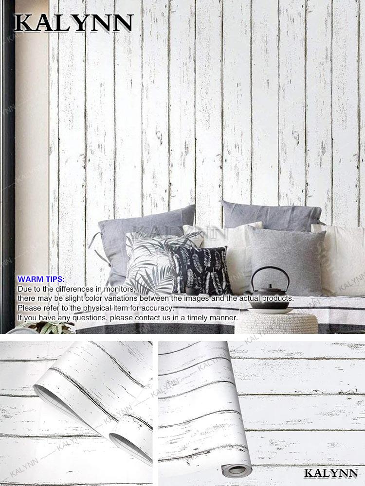 Peel and Stick Wallpaper Wood Plank Faux Wood Contact Paper Removable Self-Adhesive Vintage Wall Covering Prepasted Decorative S