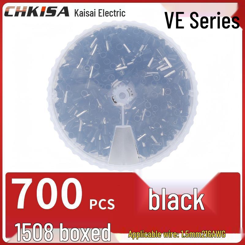 Round Tube VE Terminal Storage Box for Quick Wiring and Cold Pressed Ferrules